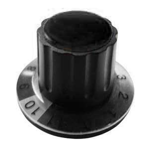 Manopola A Mandrino 36x22 Ø6 Nera MA/1146N