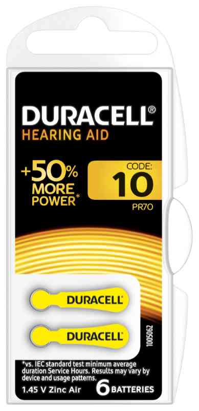 Duracell Easy Tab10 Giallo in blister da 6 pile