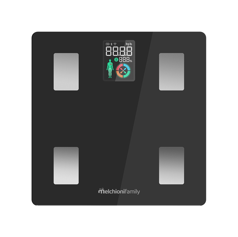 Bilancia pesapersona AIR smart in vetro temperato, connessione senza fili, capacità 180kg