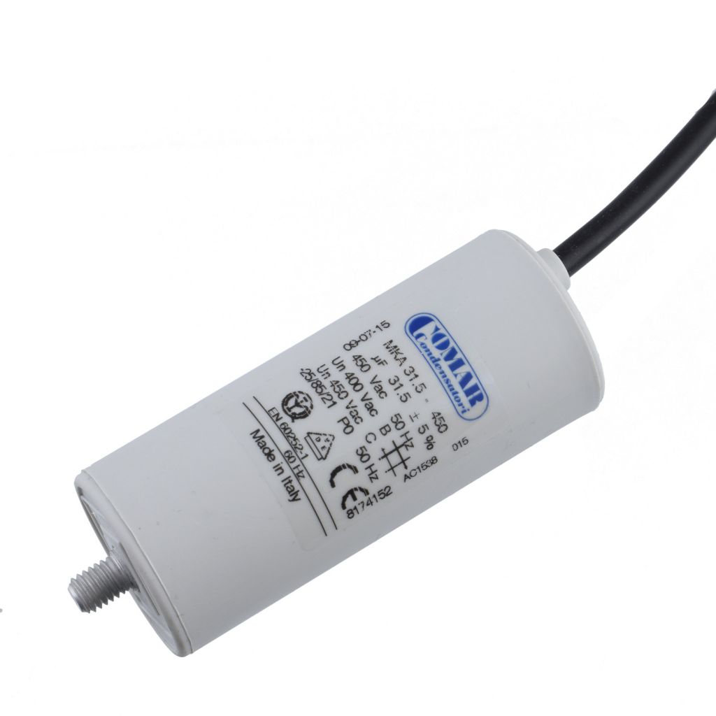 Condensatore in polipropilene di spunto terminale faston 31,5UF 400/450V