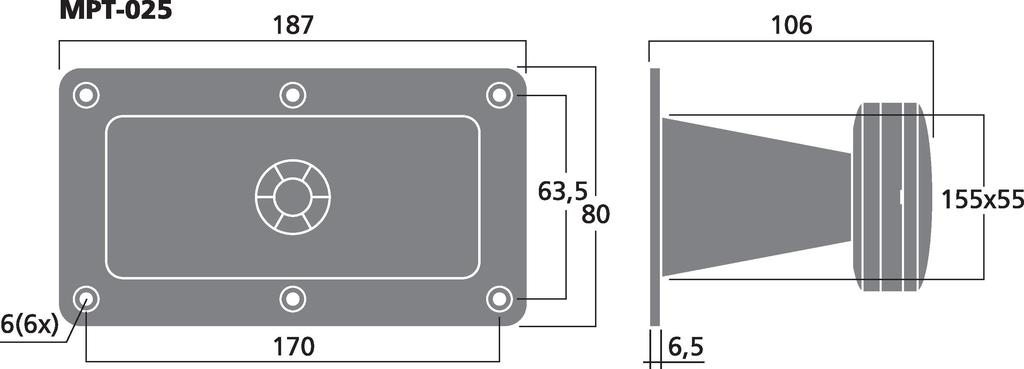 MPT-025 - tweeter piezo