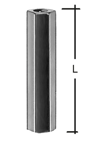 Dist. femmina/femmina l 5mm 3ma chiave5 metallo DISTANZIALI