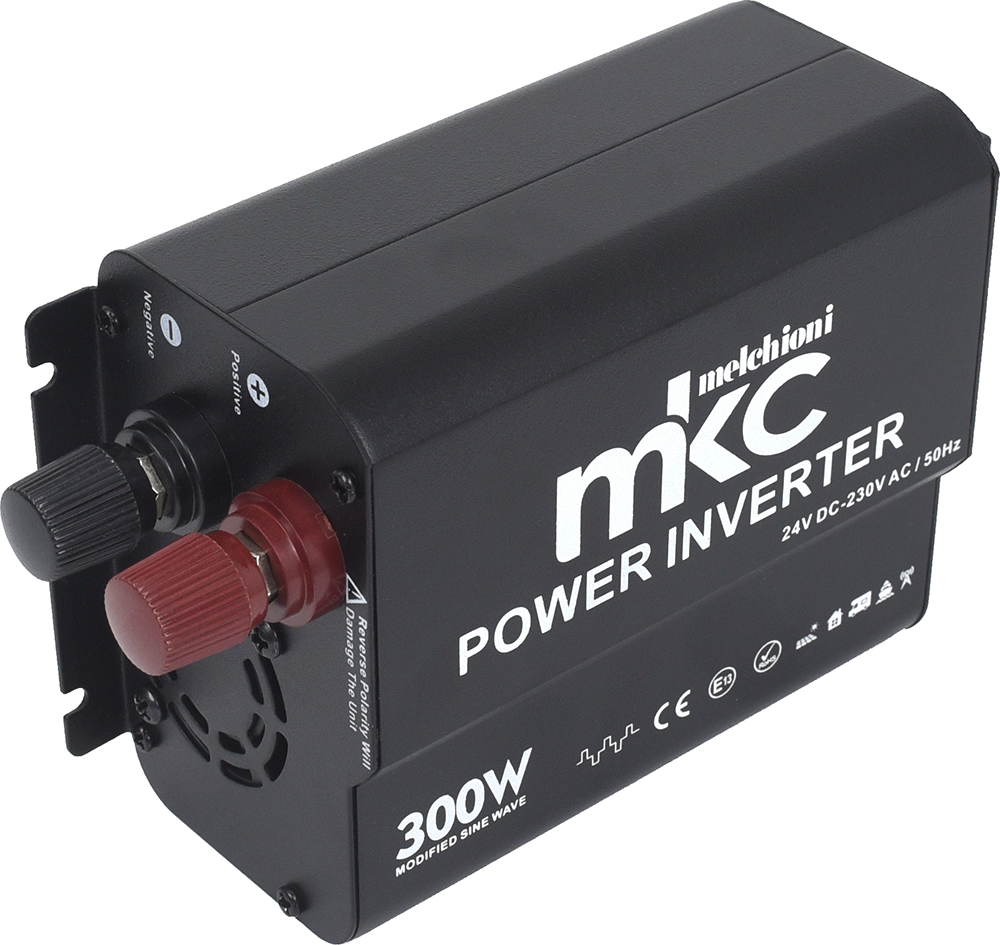 INVERTER MKC-RS300M-24 24VDC 230VCA 300W  SOFT START ONDA MODIFICATA