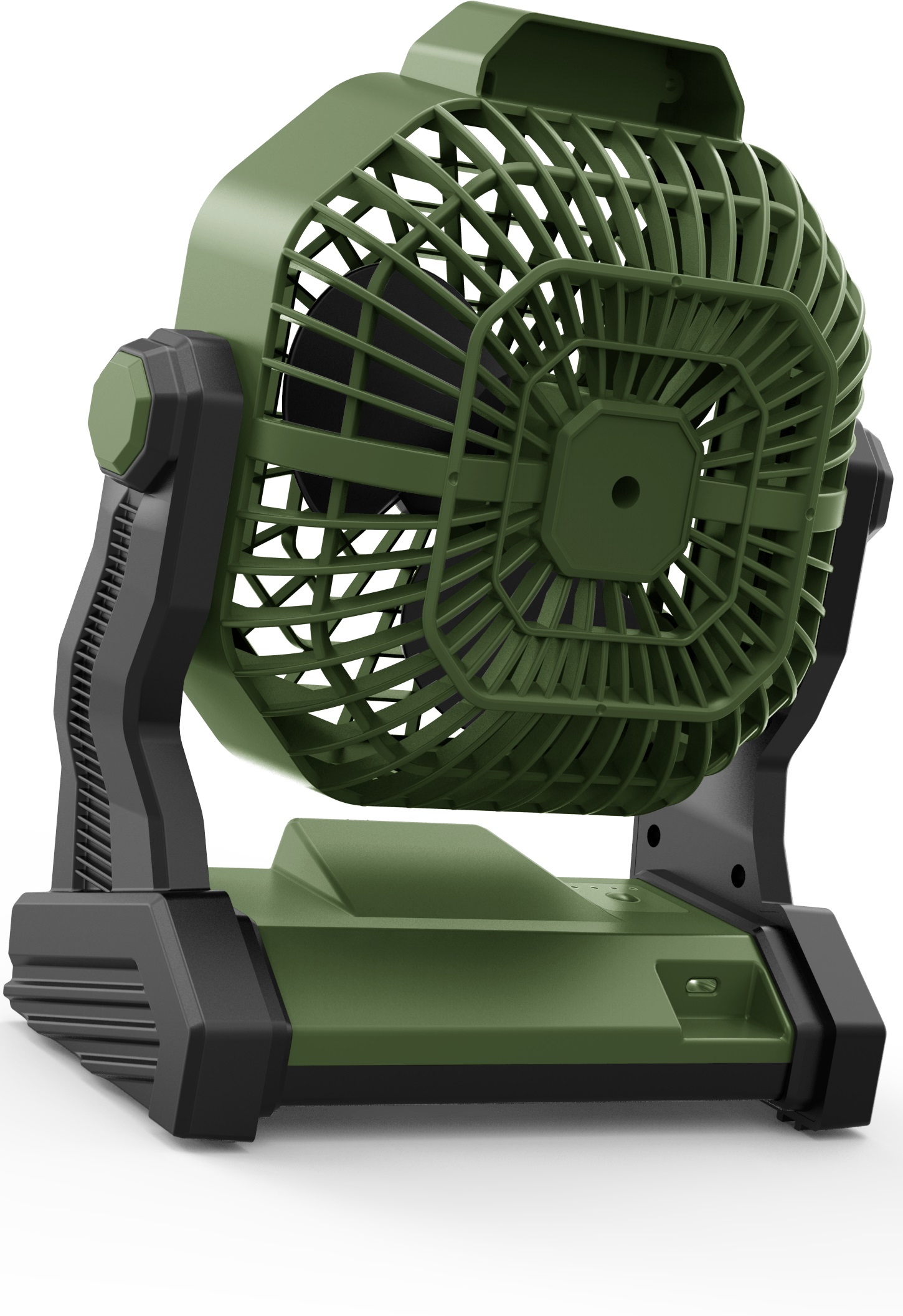Ventilatore da campeggio ricaricabile MF 0612VL con luce LED Ø 12 cm,