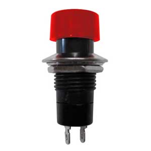 Pulsante N.A. Sald. 3A-125V Rosso NAP/46R-C
