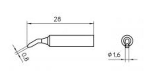 XNT AX Punta a cacciavite, 1,6 x 0,8 mm T0054486499 - Weller