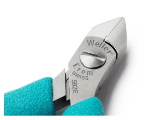 Tronchese con taglio laterale, testa arrotondata alleggerita 592E Weller
