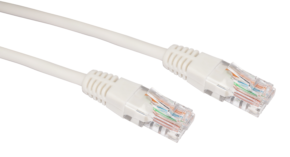 MK-6UCA1 - Cavo Patch UTP CAT 6, CCA, 26AWG, guaina in PVC, colore grigio, lunghezza 1 mt.
