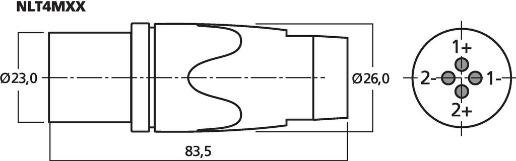 NLT4MXX - Jack Speakon Inline