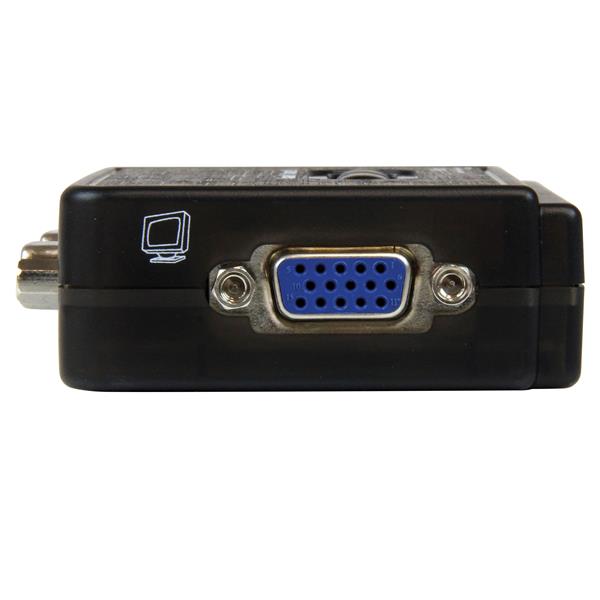Startech.com SV211KUSB Switch KVM a 2 porte VGA USB con audio e cavi - Commutatore VGA USB a doppia porta - Colore Nero