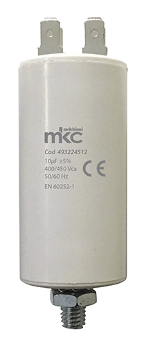 Condensatore in polipropilene di spunto terminale faston 10UF 400/450V