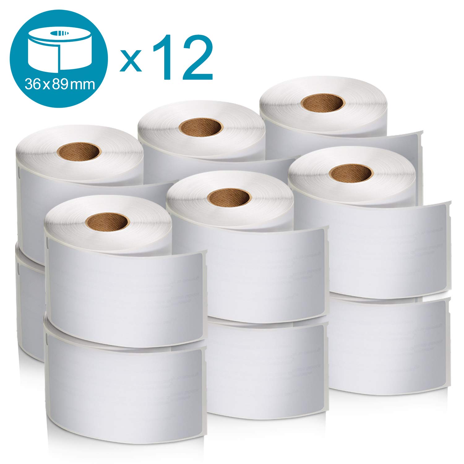 Etichette DYMO® LabelWriter™ 36x89mm - Bianco Value Pack (12 Rotoli)