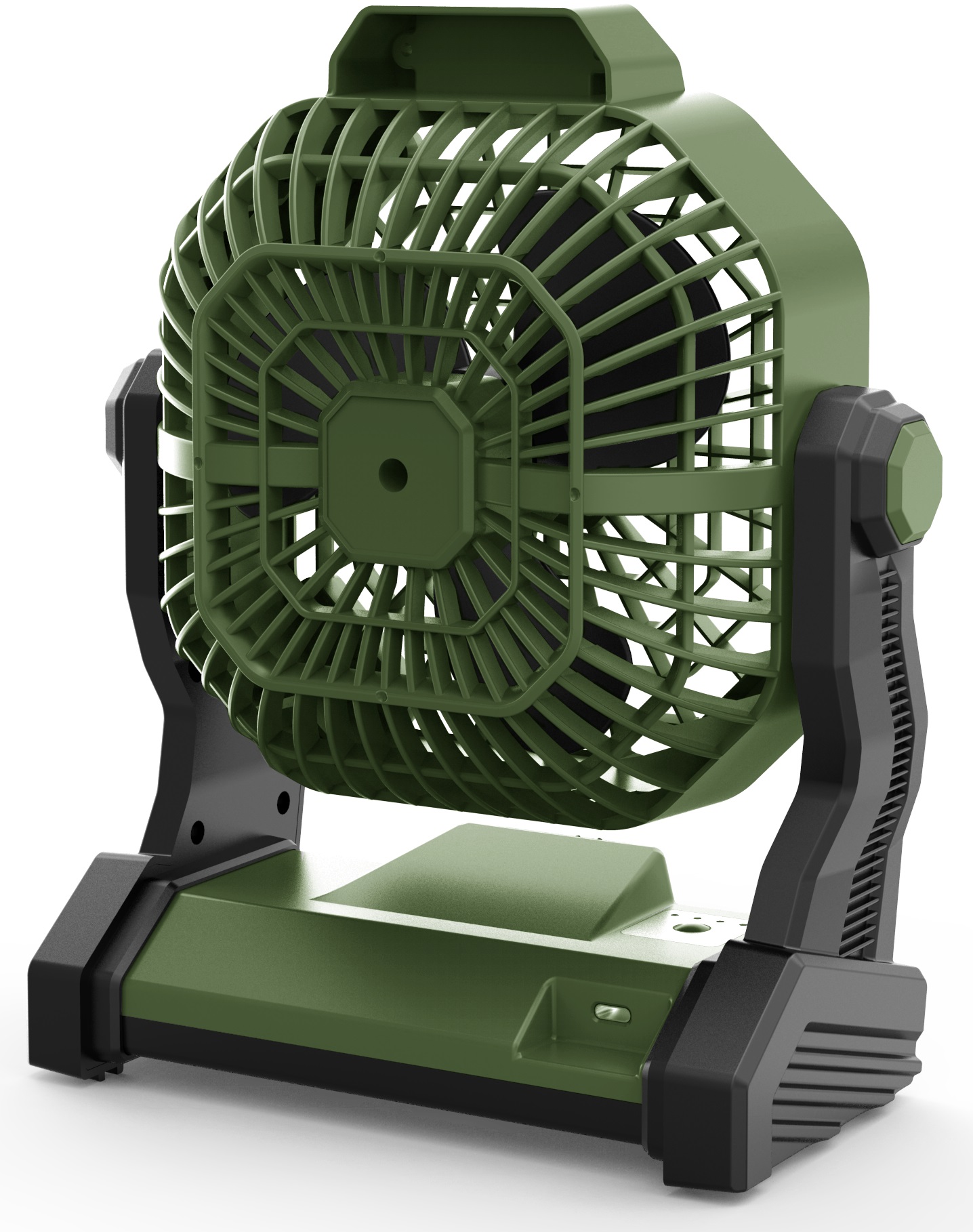Ventilatore da campeggio ricaricabile MF 0612VL con luce LED Ø 12 cm,