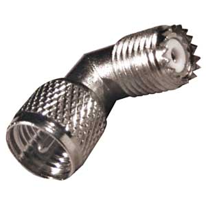 Adattatore Mini UHF 90° Da Spina A Presa U/1281-I