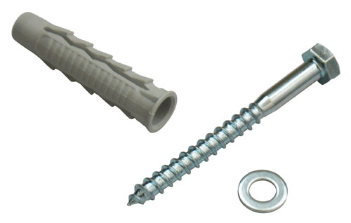 Tassello 4pz in nylon 4 segmenti 10x50mm con vite e rondella