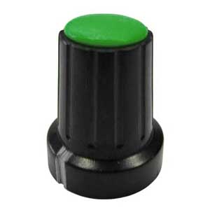 Manopola Nera A Mandrino 18x15 Verde MA/1205V