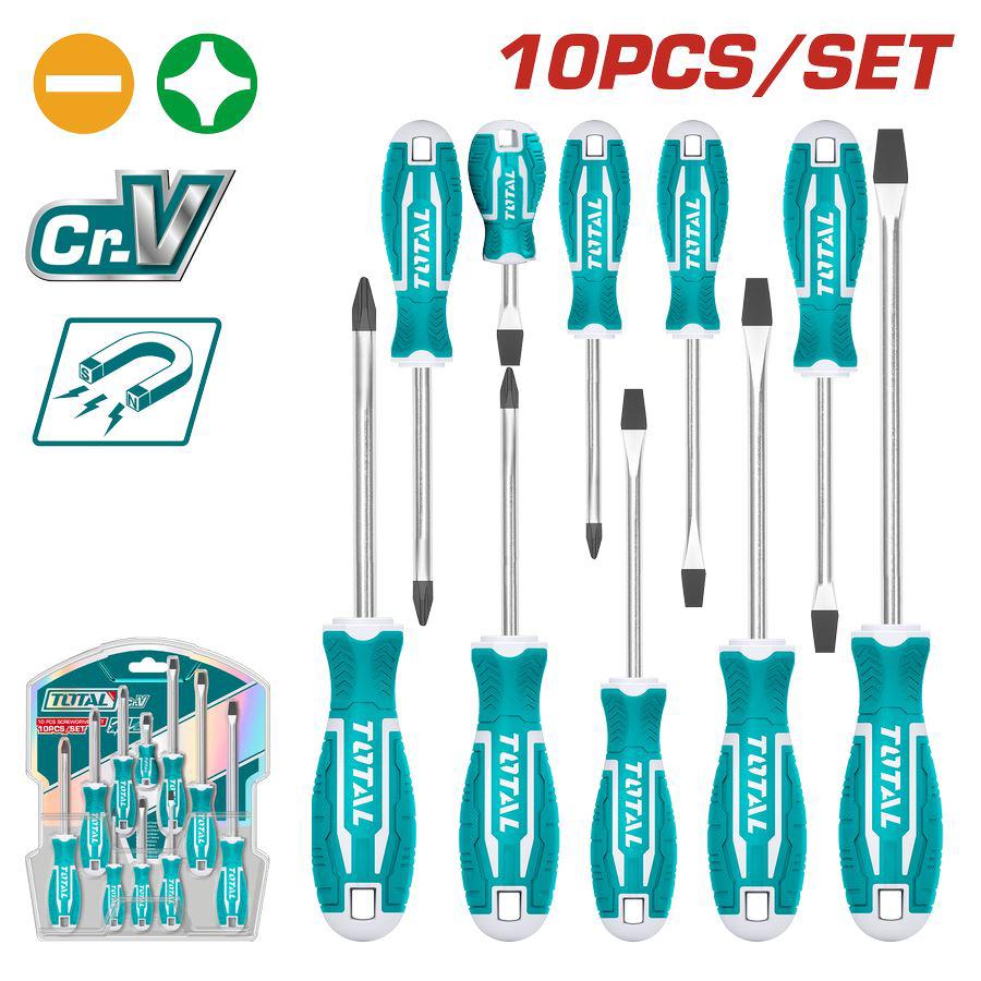 Set Cacciaviti Professionali da 10 pezzi THT250610