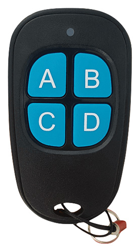 Radiocomando multifrequenza 280 – 868 mhz solo codice fisso, a 4 canali
