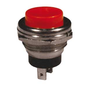Pulsante N.A. Sald. 3A-125V Rosso NAP/57R-C