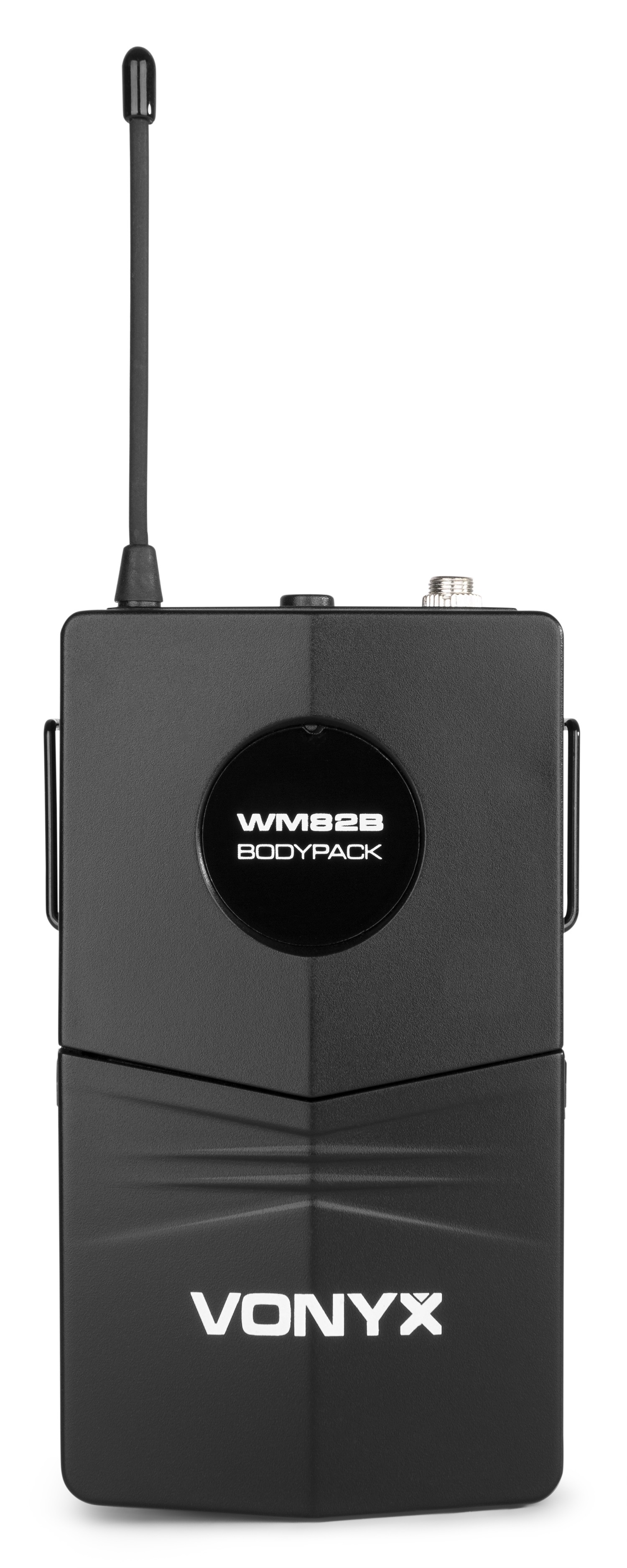 WM82C Radiomicrofono 2 canali UHF, con 1 Palmare e 1 bodypack, cuffia e tieclip