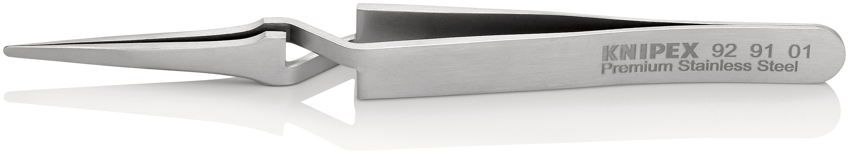 Pinzetta punte incroc di preci acc inox 92 91 01, isolamento a 1000V