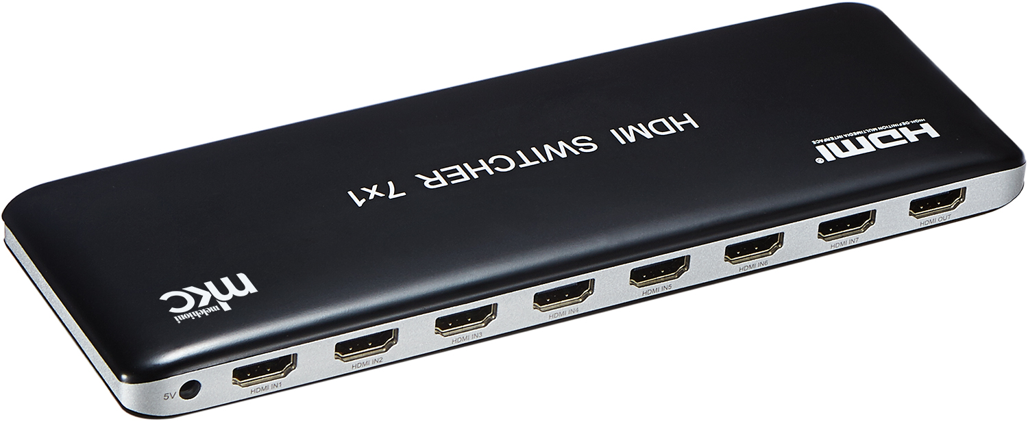 Selettore HDMI V2.0b UHD 4K/60Hz 7IN x 1OUT mod. MK-DSW7 2.0