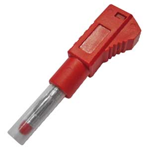 Spina Banana Professionale Di Sicurezza Ø4mm Rosso BA/480R-C