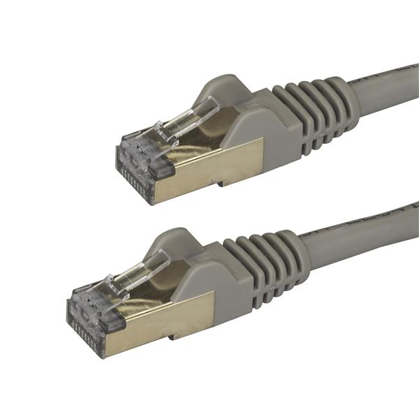 Startech.com 6ASPAT1MGR Cavo Ethernet CAT6a da 1m - Cavo di rete Lan RJ45 10 Gigabit Schermato 100W PoE - Cavo dati patch STP 10GbE - Testato individualmente - Certificato UL/TIA - Grigio (6ASPAT1MGR)