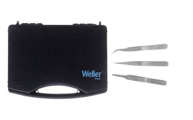 Set pinzette di precisione in Acciaio inox, 3 pezzi, 3300TPS Weller