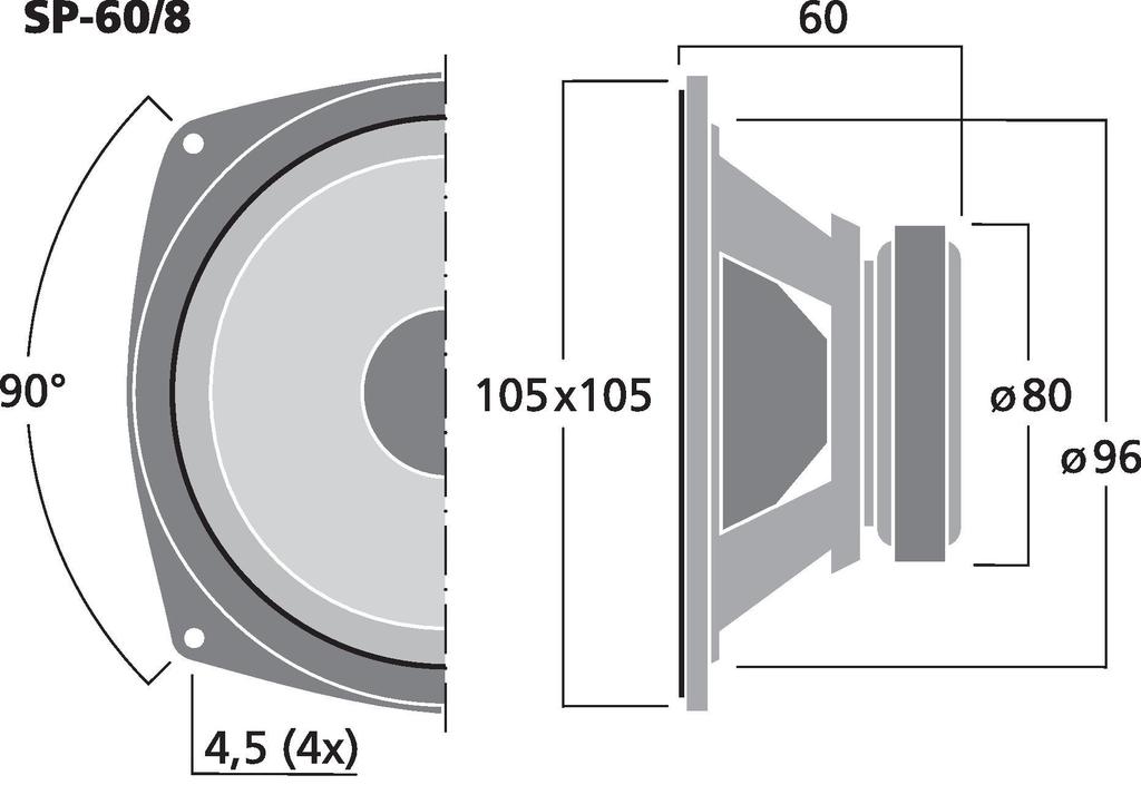 SP-60/4 - Mini Altoparlante per Bassi
