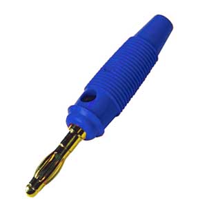 Spina Banana Ø4mm Dorata Blu BAPRO/433GBX-I