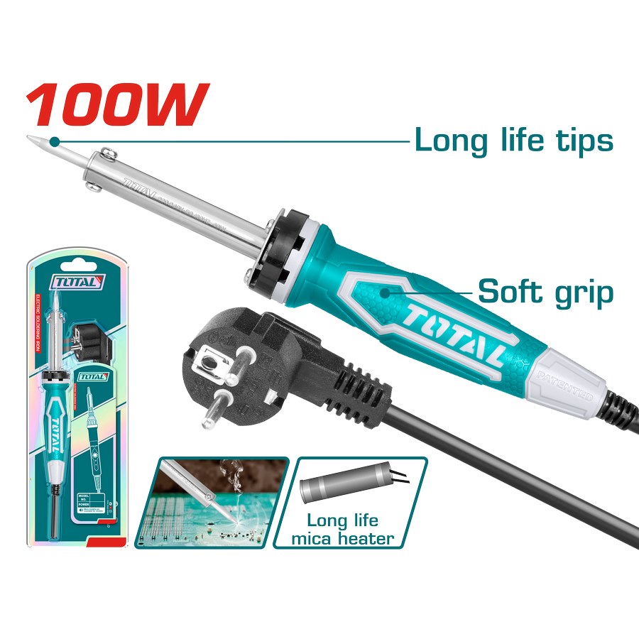 Saldatore a Stagno da 100w a Punta Dritta TET10006
