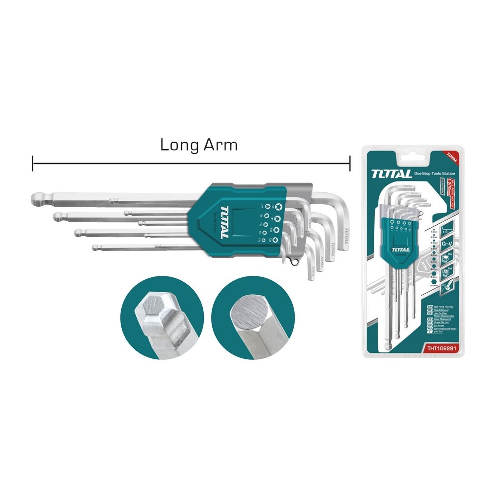 Chiavi Torx Lunghe - Set da 9 THT106391