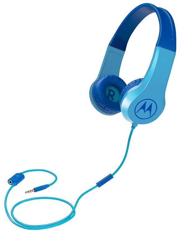 Cuffia stereo a filo c/limitaz. volume Mod. Squads 200 blu