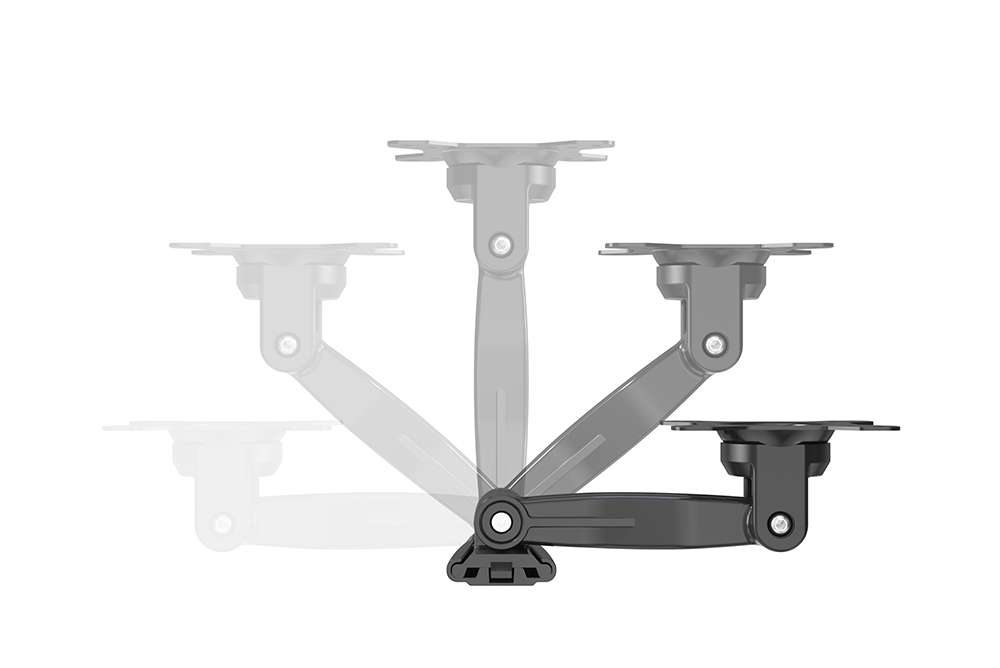 Supporto TV 10''-27'' a due snodi, nero, Mod. STV-IR-1027-2
