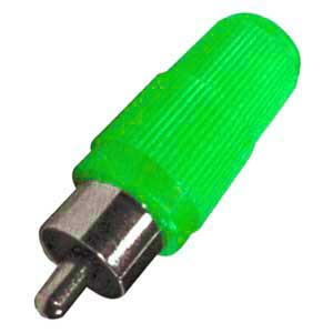Spina Volante Coassiale Verde RCA/400V-I