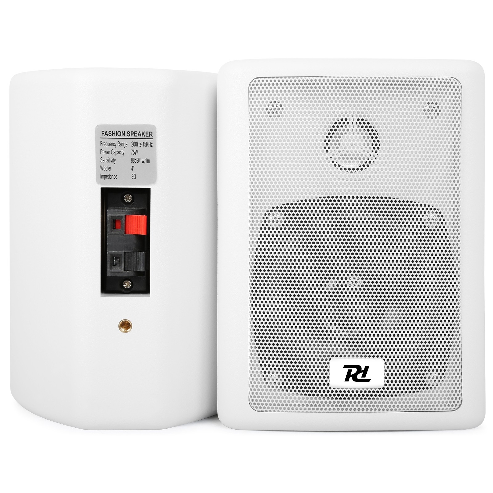 Coppia diffusori passivi 75W 8Ohm, bianchi mod. ODS40W