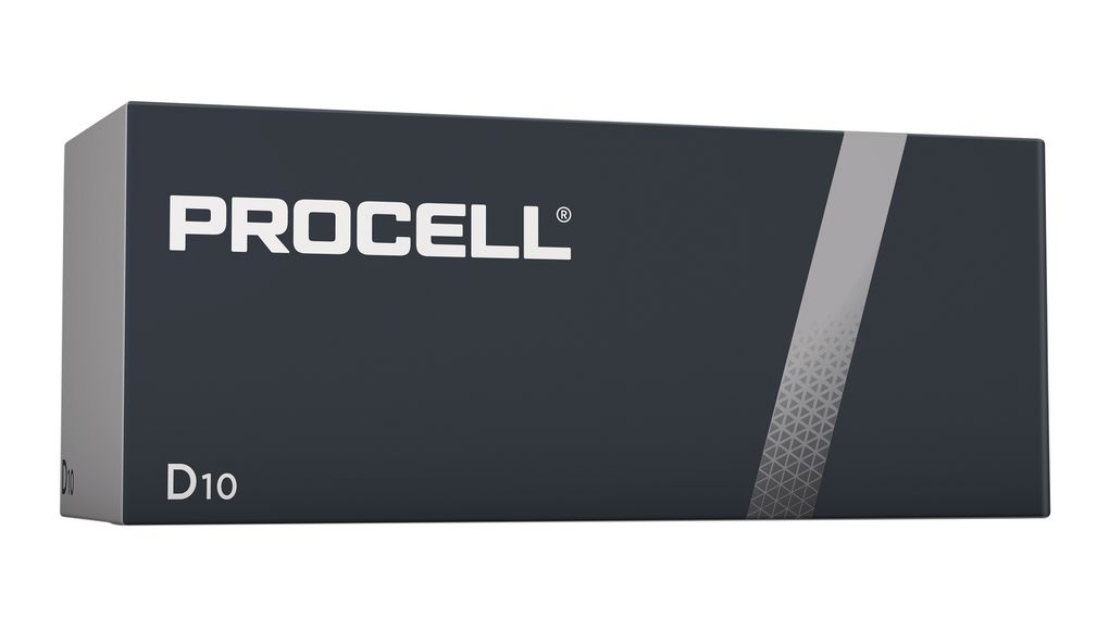 Duracell Procell Torcia (D) in scatola da 10 pile alcaline