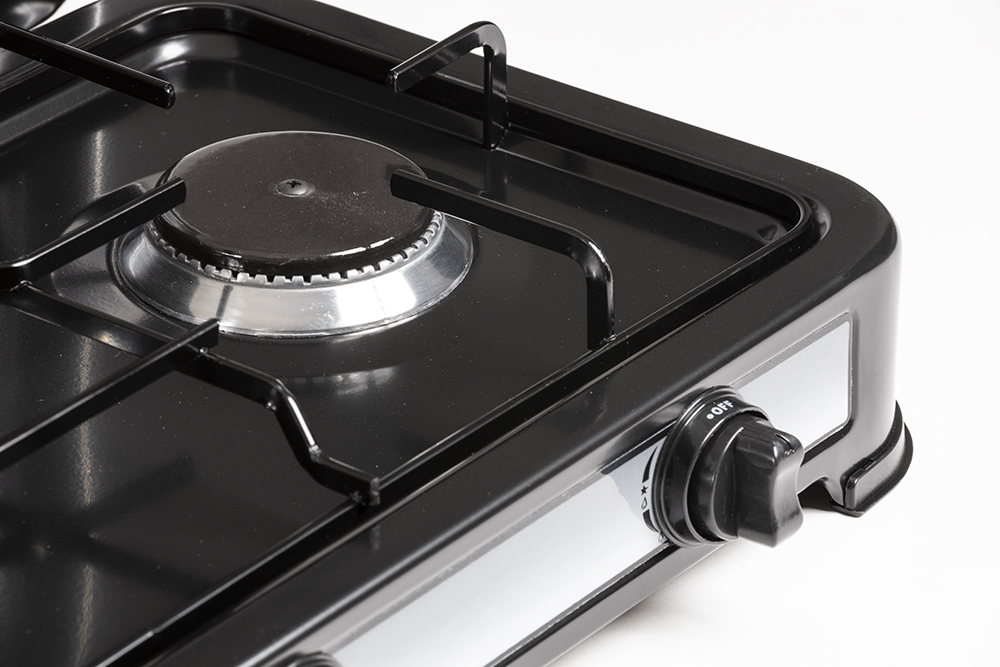 Fornello a gas MINERVA 3 NEW -  3 fuochi nero