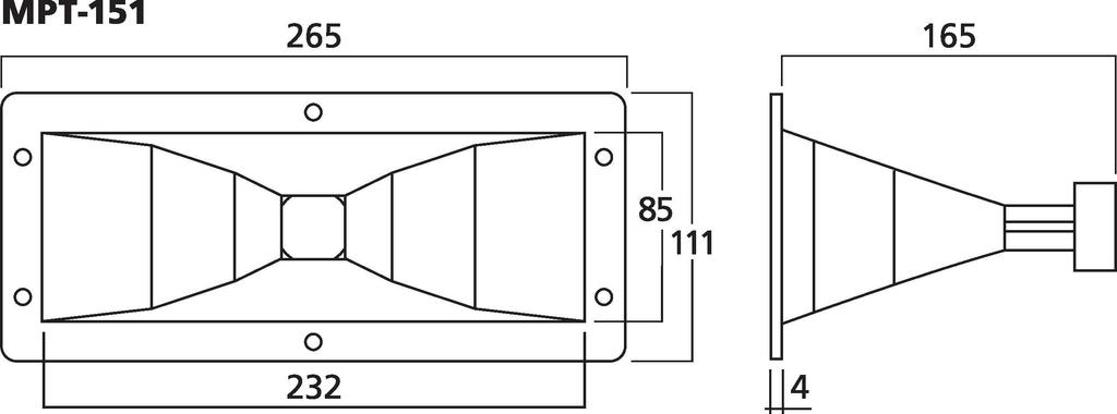 MPT-151 - Tromba Medio/Alto