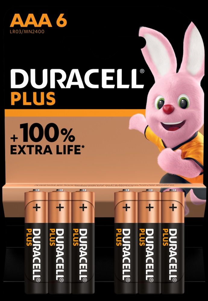 Duracell Plus Ministilo (AAA) 2400 in blister da 6 pile