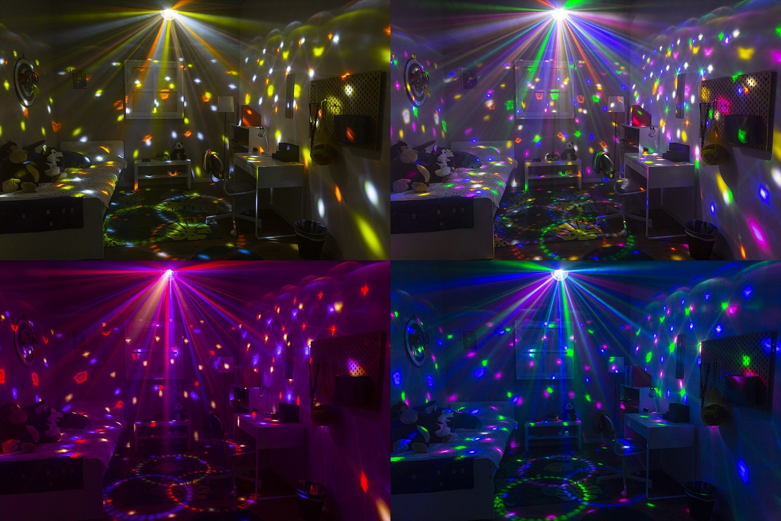 Mini Star Ball DMX LED 9 colori, Mod. JB90R