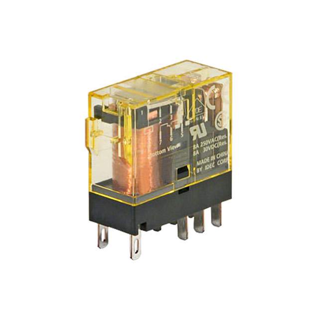 Rele Slim Dpdt 8A Con Led 24Vdc Rj2S-Cl-D24 Idec