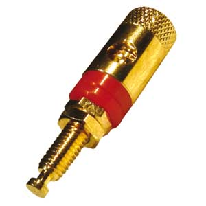 Morsetto Serrafilo Dorato 42mm Rosso MO/316R-I