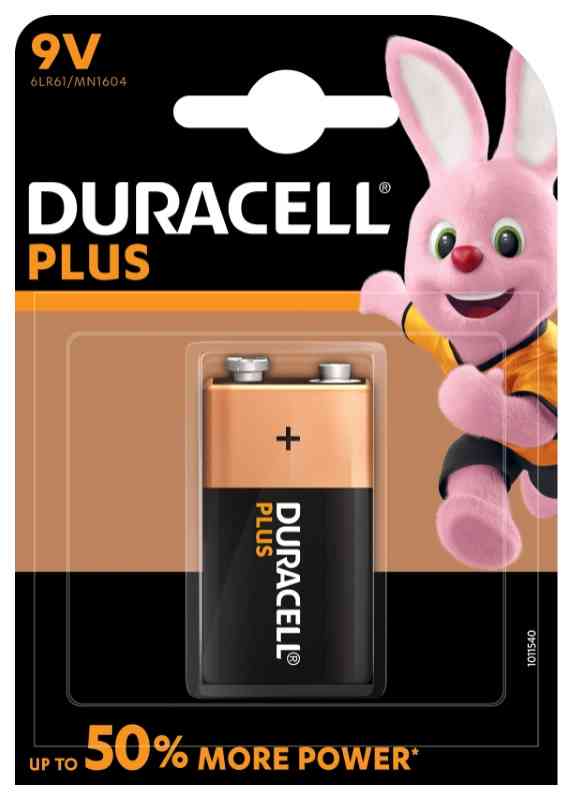 Duracell Plus Transistor (9V) 1604 in blister da 1 pila