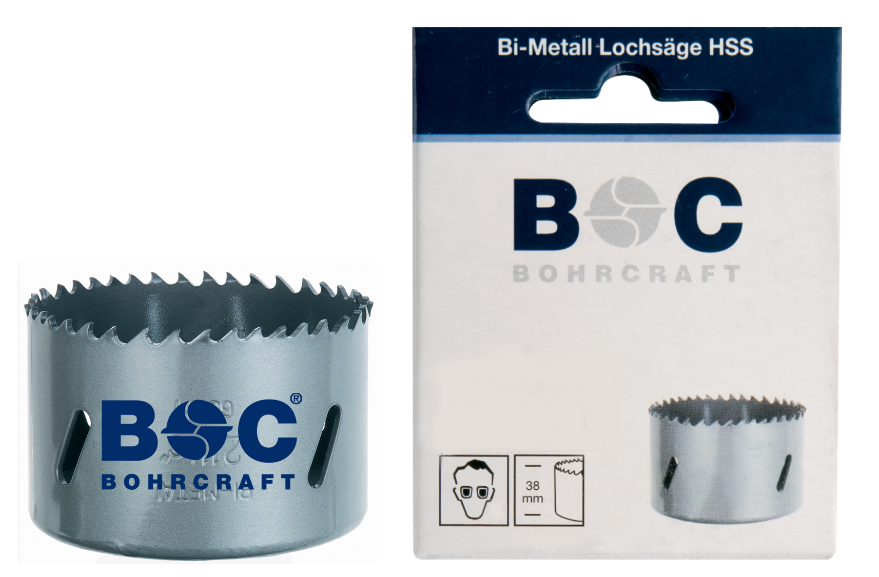 BOHRCRAFT 19000900027 Sega a tazza bimetallica in HSS ø 27,0 mm, conf. 1 pz