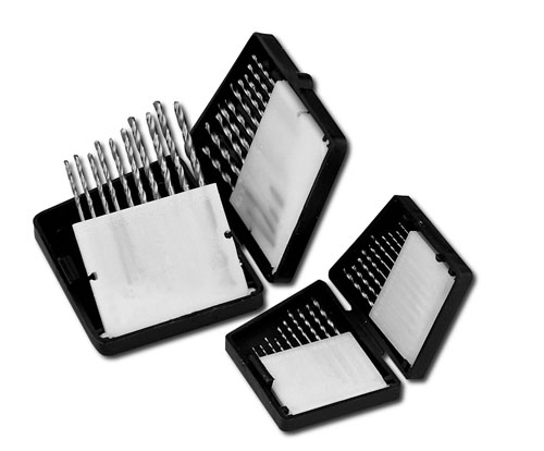 Punte di precisione 20 pezzi da 0,3 a 1,2mm HSS 200 Donau