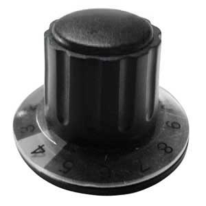 Manopola A Mandrino 36x22 Ø6 Nera MA/1136N