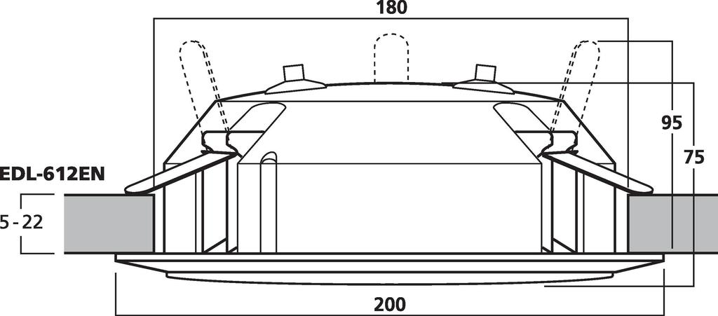 EDL-612EN - Altoparlante da soffitto PA