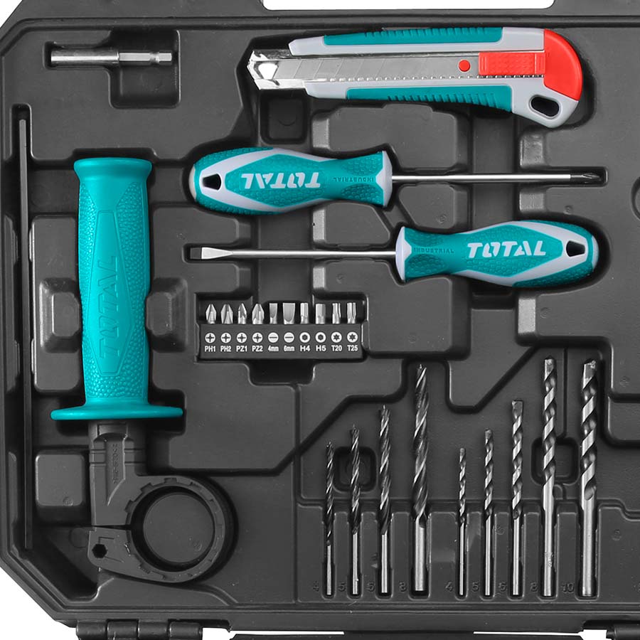 Kit Trapano 650W + 101 Accessori + Valigia - THKTHP1012-3